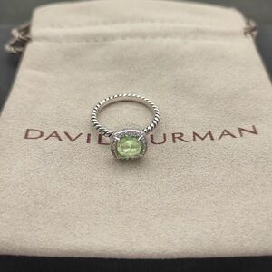 Authentic David Yurman Green Stone Ring Women